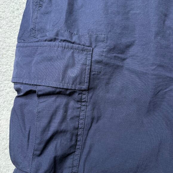 Levis Cargo Shorts Mens Size 38 Two Horse Levi Strauss Blue Outdoor Waterless - Picture 9 of 14